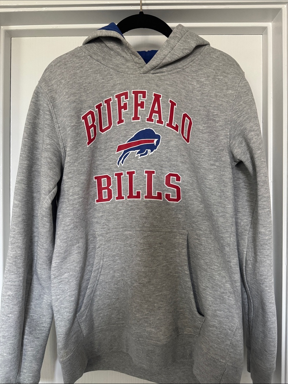 Buffalo Bills Youth Gray Pullover Hoodie